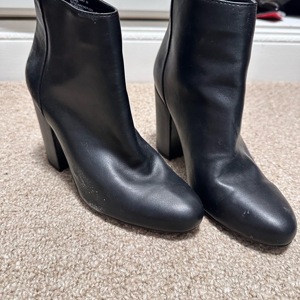 Steve Madden Black Ankle Boots
